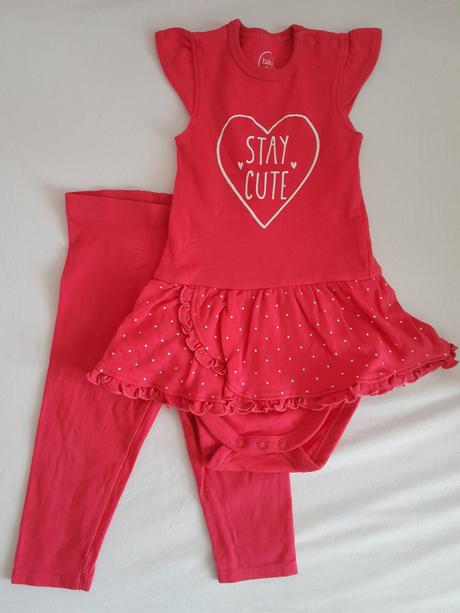 Set leginky + šaty, 86