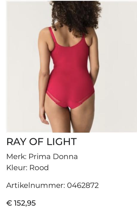 Prima donna luxusné formujúce body, 95d