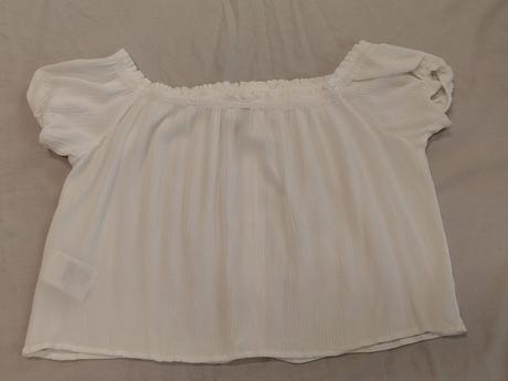 Dámsky biely crop top, h&m, l/xl, h&m,xl