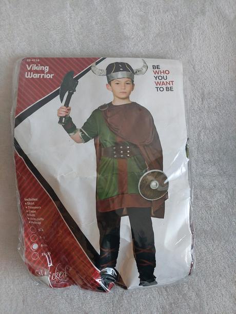 Vikingský bojovník karnevalový kostým veľ.134-140,