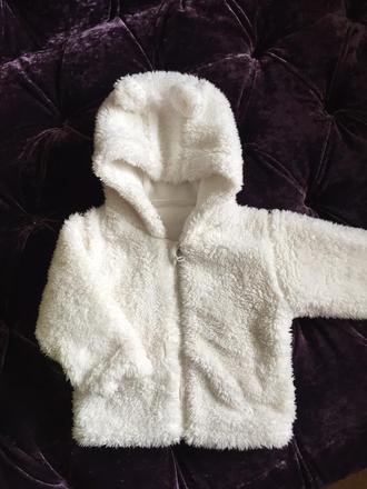 Mäkká flisova mikinka s uškami, 68