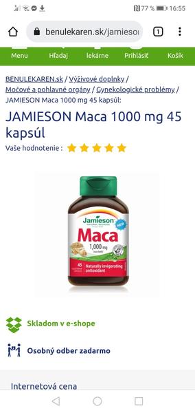Maca 1000 mg - skúsenosti
