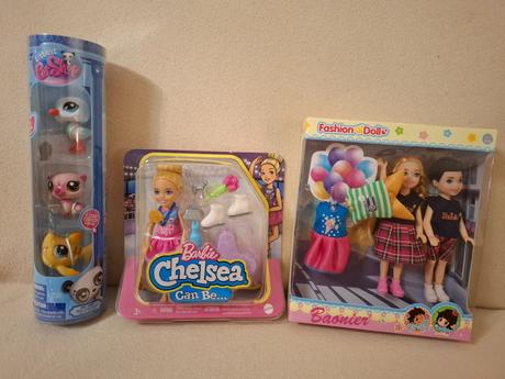 Barbie chelsea, fashio doll, littlest petshop, 