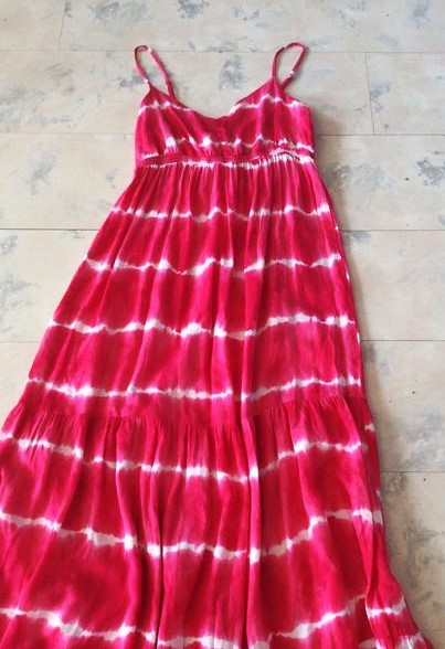 Batikované maxi šaty m/l, l