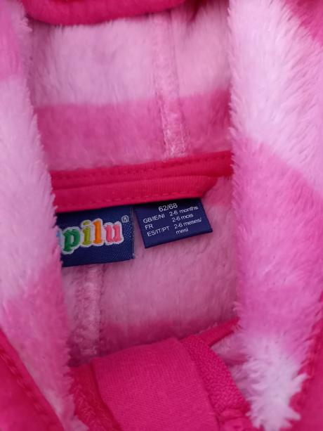 Fleecový overal 62/68, lupilu,62