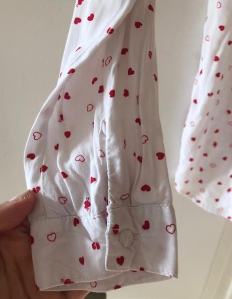 Biela srdiečková blúzka xs/34, 34