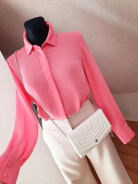 Ružová halenka, h&m,s