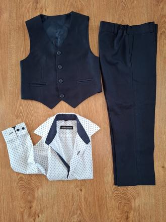 Chlapčenská vesta,nohavice a košeľa 110, 110