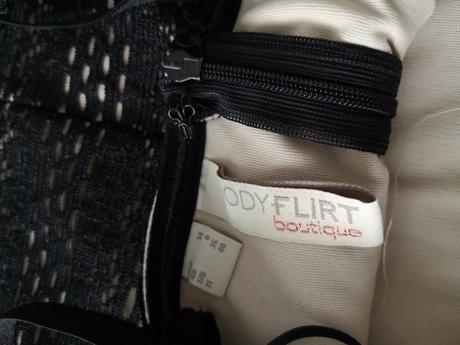 Čipkované čierne šaty bodyflirt, bonprix,s