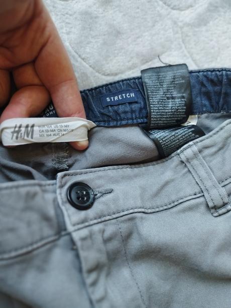 Nohavice do školy, h&m,164