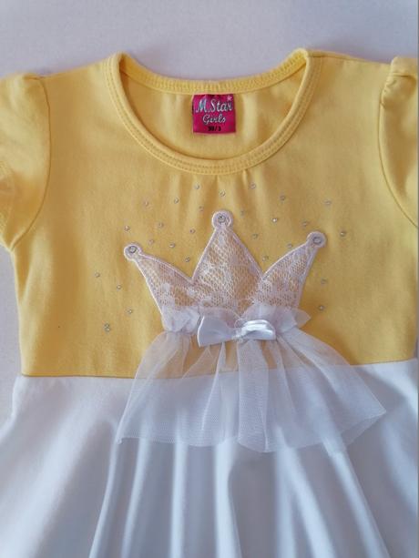 Princeznovske bavlnene saty 92/98, 98