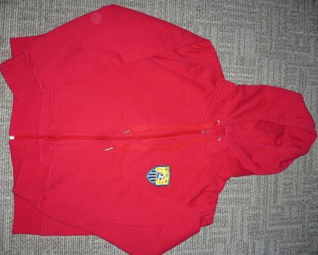 Mikina na zips futbal, 140
