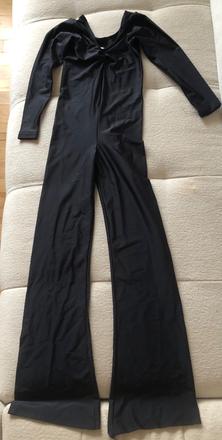 Čierny overal na karnevalový kostým, 