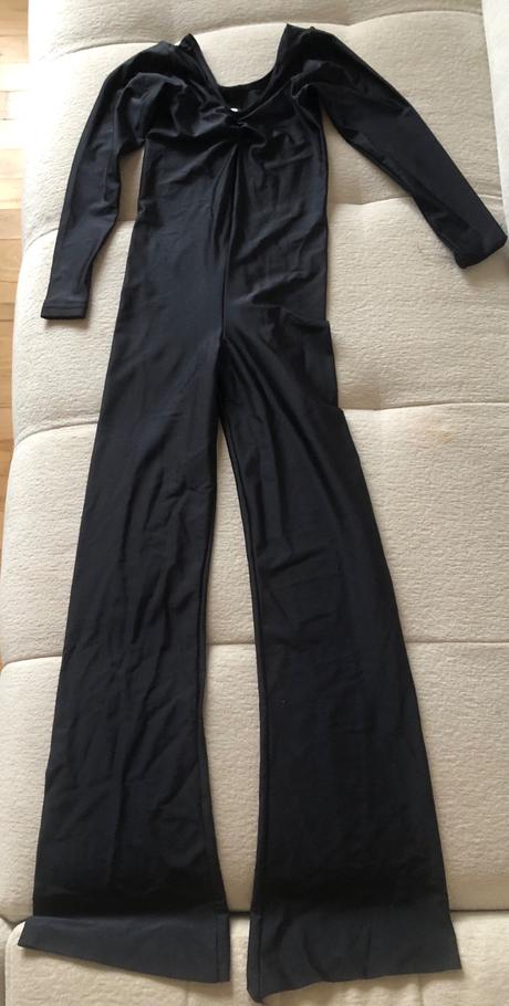 Čierny overal na karnevalový kostým, 