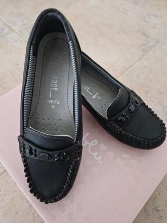 Mokasiny cierne 37, humanic,37