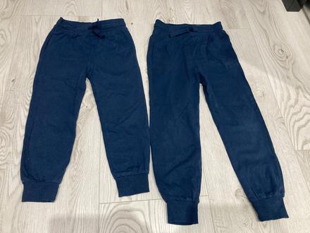 Dve veľkosti tepláky tenké hm, h&m,116