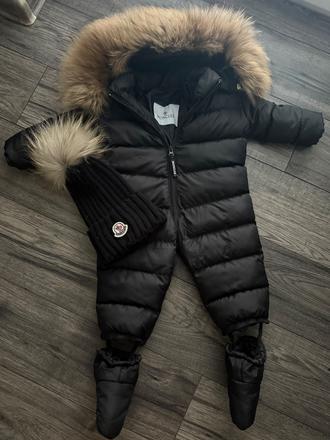 Chlapčenská luxusná zimná kombinéza moncler, 74