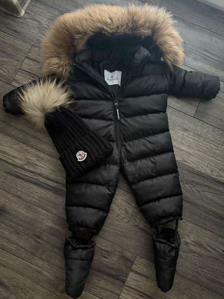 Chlapčenská luxusná zimná kombinéza moncler, 74