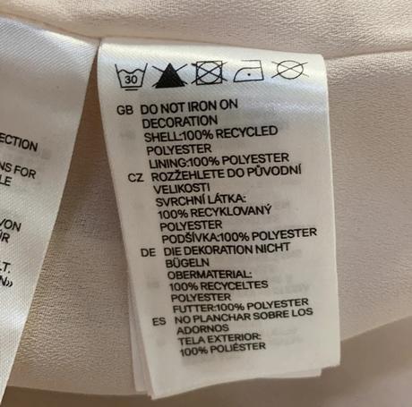 Šifónové volánové šaty h&m conscious v. 42, h&m,42