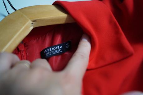 Červené šaty, reserved,xs
