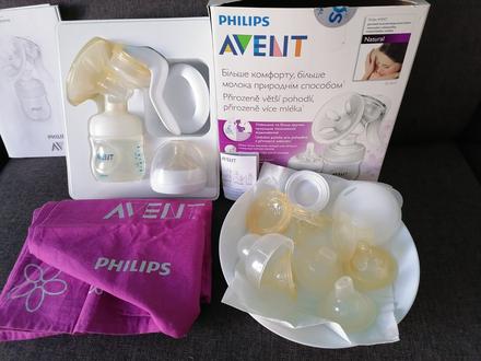 Odsávačka avent philips, zástera na kojenie a náhr, 