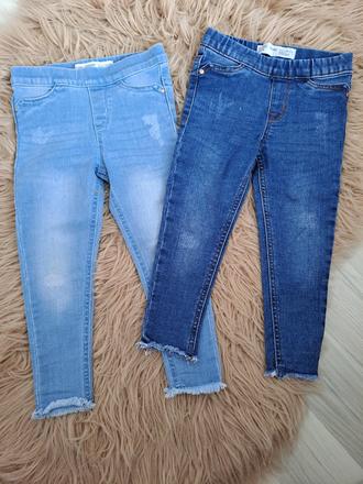 Dievčenské rifle 2ks, denim co,98