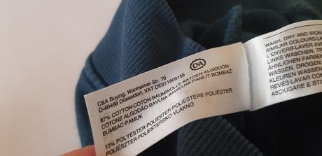 Tyrkysová mikina c&a 122/128, c&a,122