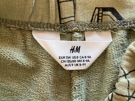 Kraťasy, h&m,134
