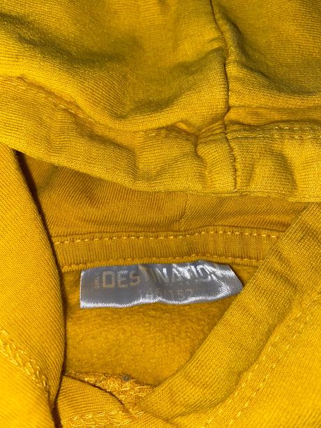 Horčicová mikinka super na doma 146/152, pepco,146