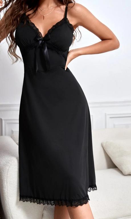 Čierna nočná košeľa, 40 / l