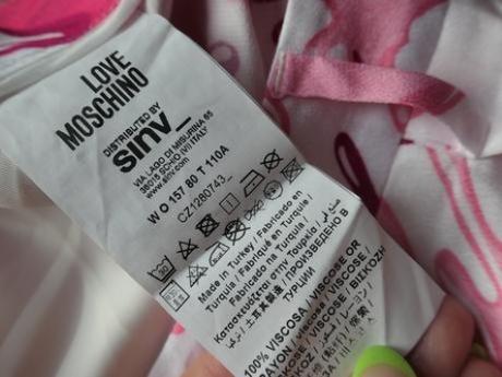 Love moschino original luxusne kratasy vel. l, moschino,l