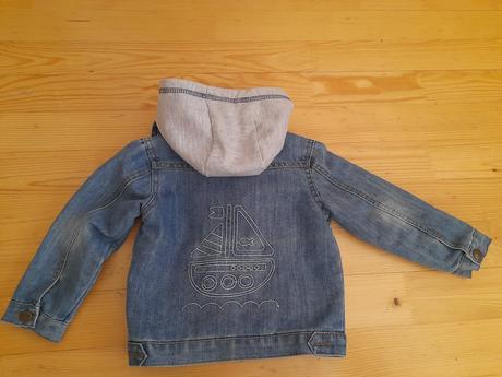 Rifľová bunda s mikinou, baby club,80