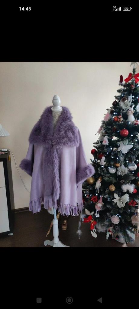Dámske kožuškove pončo,