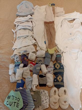 Balík oblečenia pre novorodenca, 50–62