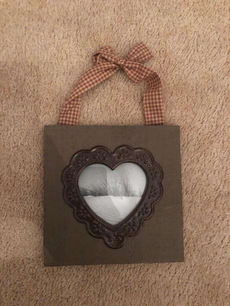 Fotorámik hnedý so srdiečkom,