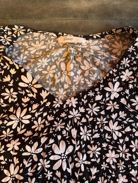 Blúzka kvetinková, vamp,s