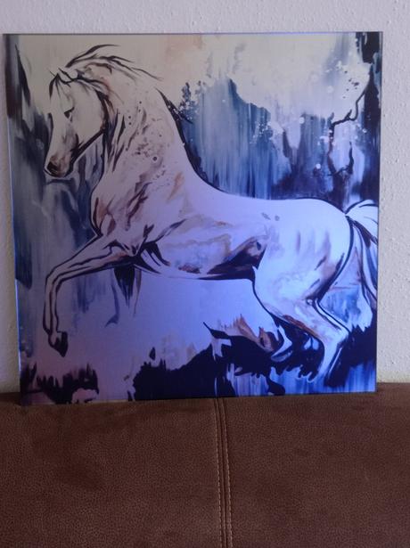 Štýlový obraz na skle kôň,