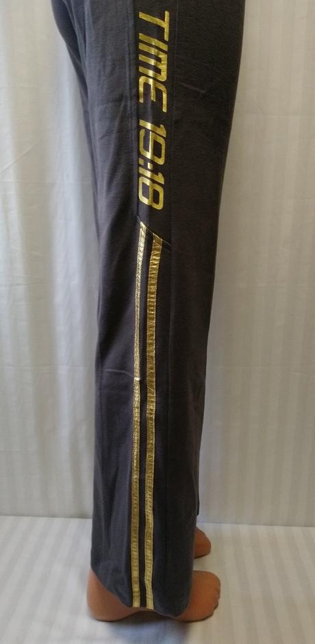 Dámske sivé tepláky, maron, veľ. xl, xl