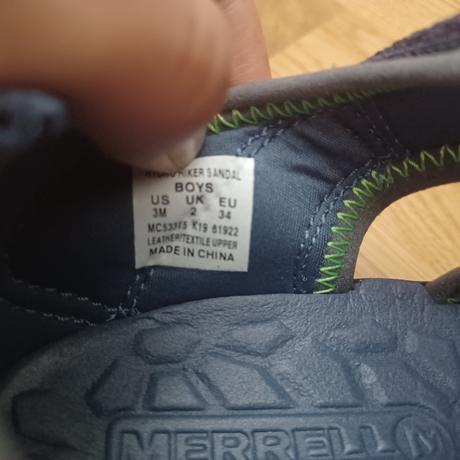 Trekové sandálky, merrell,34