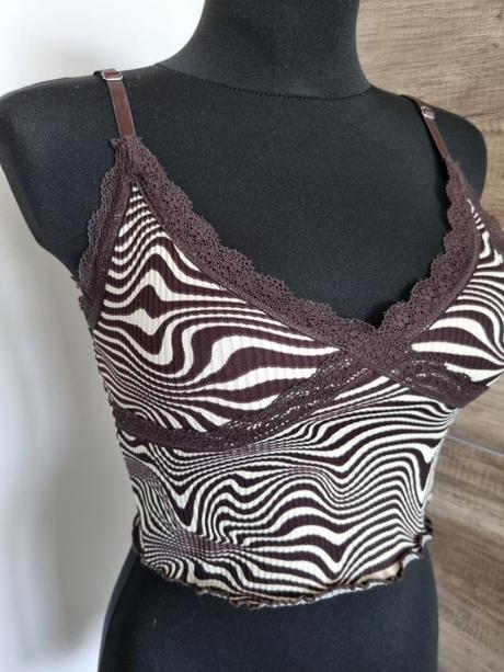 Tielkový top, h&m,s