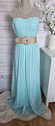 Pekné lahulinké šaty, s