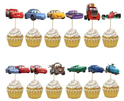 Tortový zápich cars (12ks) - skladom, tz-21,