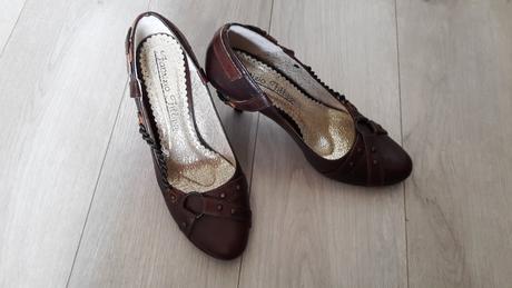 Topánky, kožené, 1x obuté, veľkosť 37, 37