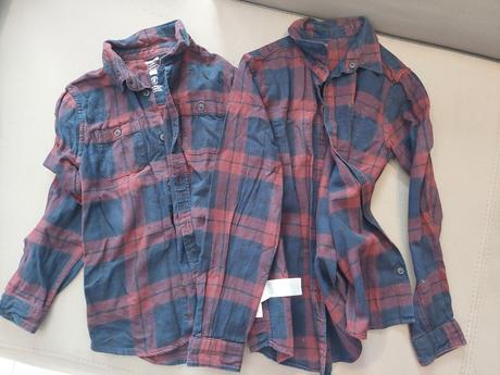 Košele flanelové súrodenci, 128