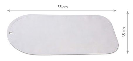 Babyono protišmyková podložka veľká šedá, 70x35 cm,