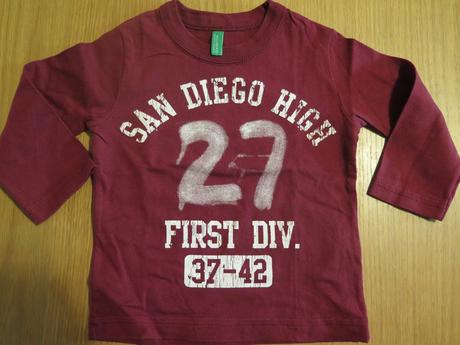 Chlapc. tricko s dlhym rukavom benetton 9-12m, benetton,74