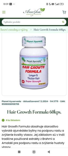 Má niekto skúsenosť s produktom Hair Growth Formula?
