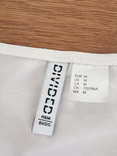 Biely crop top h&m, h&m,m