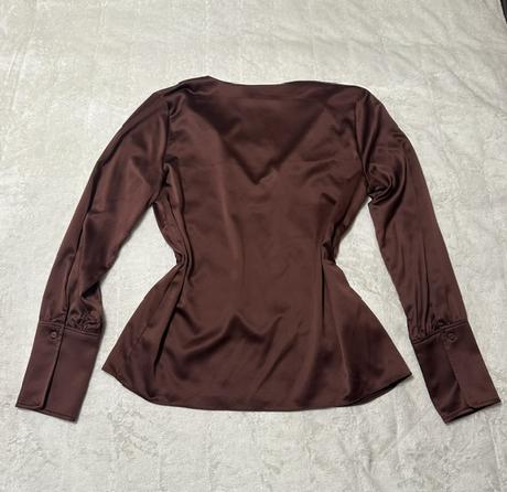Hnedá blúzka zn. zara + darček šatka, zara,m