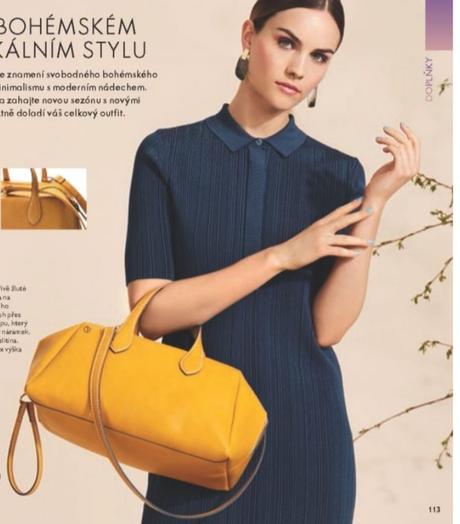 Horčicová kabelka, oriflame